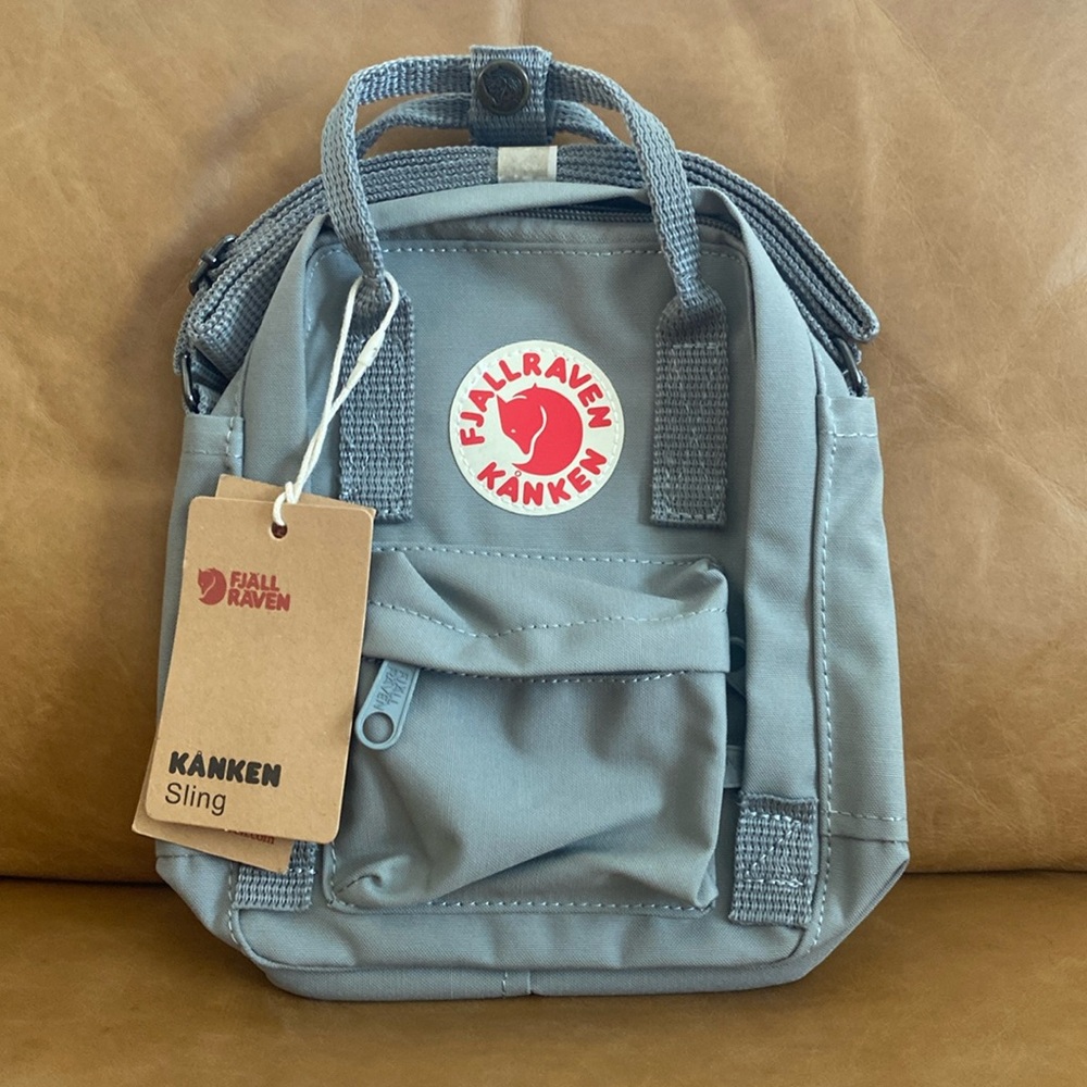Fog colored Fjallraven crossbody/ sling bag